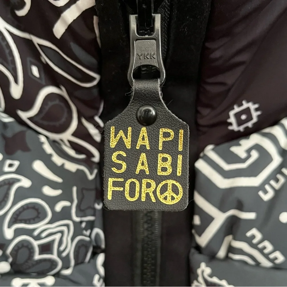 Kapital Bandana Paisley Print Reversible Nylon Keel Weaving Puffer Vest Size 1 - Picture 11 of 14